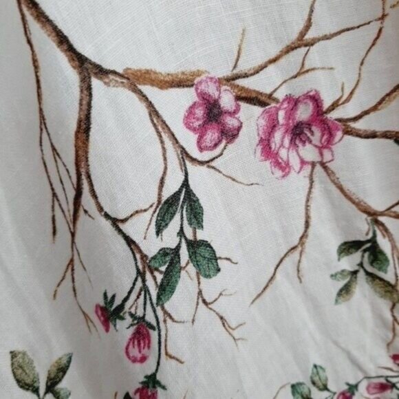 PLAZZA DEL TEMPIO Italy Lightweight Wide Leg Floral Romper Sz M - Picture 15 of 15